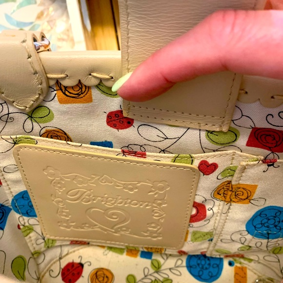 Beautiful Brighton Milan’s Tote with Colorful Leather Flowers & Beading Accents - Picture 7 of 8